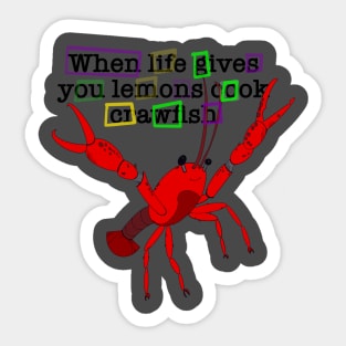 Crawfish season Sticker